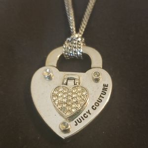 Juicy Couture Heart lock necklace